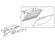 Chrysler Voyager Glove Box Diagram - 5RL34DX9AJ