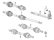 Ram ProMaster 2500 Axle Shaft Diagram - 68520294AB