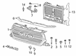 2024 Ram 1500 Grille Diagram - 68404966AE