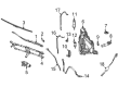 Jeep Grand Cherokee L Wiper Pivot Diagram - 68505536AA