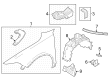 Dodge Hornet Fender Diagram - 68610046AA