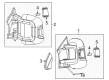 2022 Ram ProMaster 3500 Car Mirror Diagram - 7SV32JXWAA