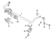 Jeep Wrangler Sway Bar Link Diagram - 68533955AA