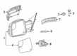 2022 Ram 1500 Car Mirror Diagram - 68462884AB