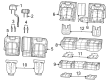 Jeep Grand Cherokee Armrest Diagram - 6PL603X7AE