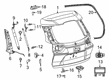 Jeep Cherokee Weather Strip Diagram - 5056310AC