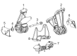 Jeep Wagoneer Transmission Mount Diagram - 68441341AB