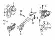 Jeep Cherokee Engine Mount Bracket Diagram - 68384495AB