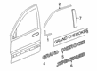 Jeep Grand Cherokee WK Door Moldings Diagram - 68257471AD