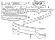 Jeep Grand Cherokee Emblem Diagram - 68597312AA
