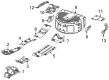 2023 Jeep Wagoneer L Exhaust Heat Shield Diagram - 68422080AA