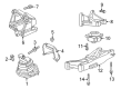 Chrysler Engine Mount Bracket Diagram - 4726017AB