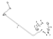 Jeep Wrangler Sway Bar Link Diagram - 68480859AB
