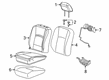 2020 Ram 2500 Seat Cushion Diagram - 68410767AA