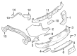 2023 Dodge Hornet Bumper Diagram - 68616909AA