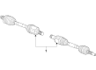 Jeep Automatic Transmission Output Shaft Seal Diagram - 68617937AA
