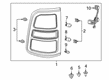 2023 Ram 1500 Tail Light Diagram - 55112989AE