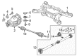 2021 Dodge Challenger Differential Diagram - 68159834AG