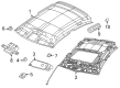2022 Chrysler 300 Sun Visor Diagram - 5PJ80DX9AD