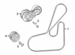 Ram ProMaster 2500 Belt Tensioner Diagram - 4627533AC