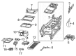 Chrysler Voyager Center Console Base Diagram - 68530315AA