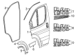 Ram ProMaster 1500 Door Seal Diagram - 68233254AA
