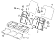 2021 Dodge Challenger Seat Cover Diagram - 5XH72LR5AA