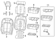 Jeep Wagoneer L Seat Cushion Diagram - 68417717AC