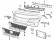 Dodge Grille Diagram - 68214781AB