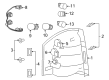 Jeep Wrangler Headlight Bulb Diagram - 68604855AA