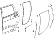 Jeep Wagoneer L Door Seal Diagram - 68498157AD
