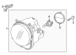 2020 Jeep Renegade Headlight Diagram - 68516348AA