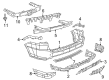 Dodge Durango Bumper Diagram - 68636939AA