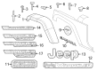 Jeep Wrangler Emblem Diagram - 68526741AA