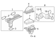 Jeep Grand Cherokee Air Intake Coupling Diagram - 68343569AB