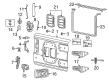 Jeep Wrangler Tailgate Handle Diagram - 6ZA15SBMAB
