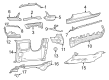 Jeep Steering Column Cover Diagram - 6PM172X7AD