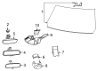 2022 Ram 1500 Car Mirror Diagram - 68565263AA