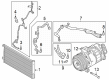 Dodge Hornet A/C Compressor Diagram - 68627786AA