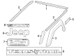 Jeep Gladiator Emblem Diagram - 68352383AD