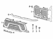 2022 Ram 1500 Grille Diagram - 68645024AA