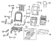 Jeep Wrangler Seat Cushion Diagram - 68617511AA
