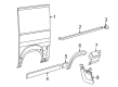 2023 Ram ProMaster 1500 Door Moldings Diagram - 7DM82JXWAA