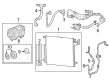 Jeep Grand Cherokee L A/C Compressor Diagram - 68459833AC