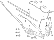 Dodge Hornet Wiper Pivot Diagram - 68606982AA