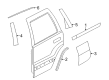 Jeep Grand Cherokee WK Door Moldings Diagram - 57010449AL
