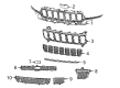 2022 Jeep Grand Cherokee L Grille Diagram - 7CW07GXHAB