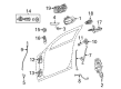 Dodge Challenger Door Latch Assembly Diagram - 68174640AH