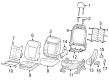 2023 Dodge Hornet Seat Cushion Diagram - 68610849AA