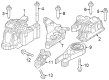 Dodge Hornet Engine Mount Diagram - 68445488AB